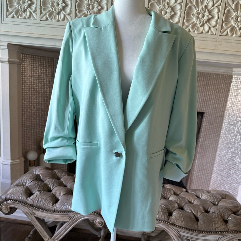 Teal blazer